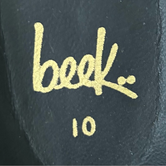 beek Pelican Black Leather Mules Sandal Size 10 - Picture 13 of 13